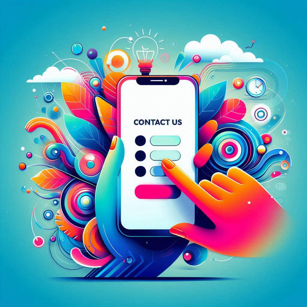 a colourful image of a phone representing someone using to contact Zoomies taxis in newcastle